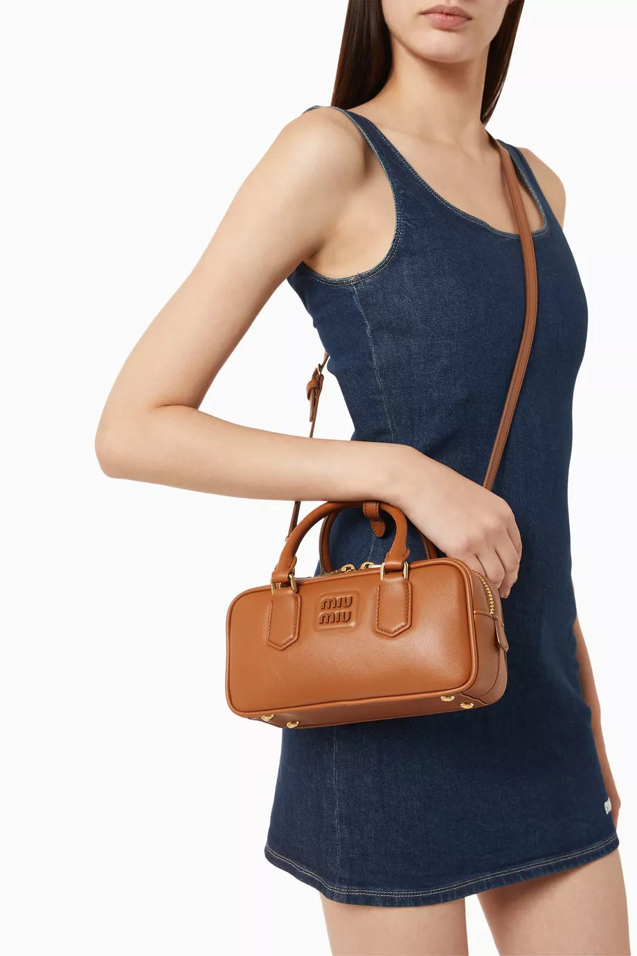 Miu Miu Arcadie leather top-handle bag