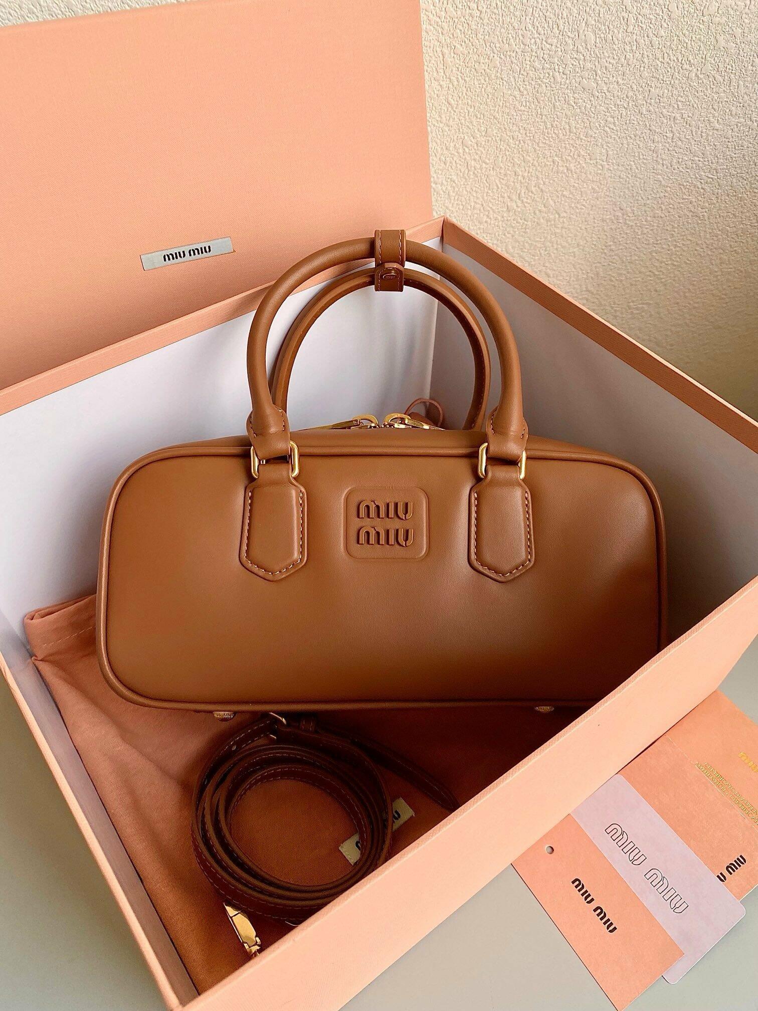 Miu Miu Arcadie leather top-handle bag