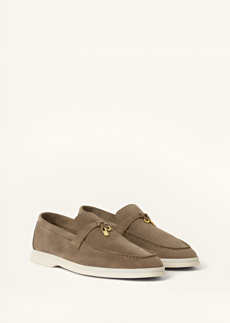 Loro Piana Charms Walk suede loafers