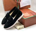 Loro Piana Charms Walk suede loafers