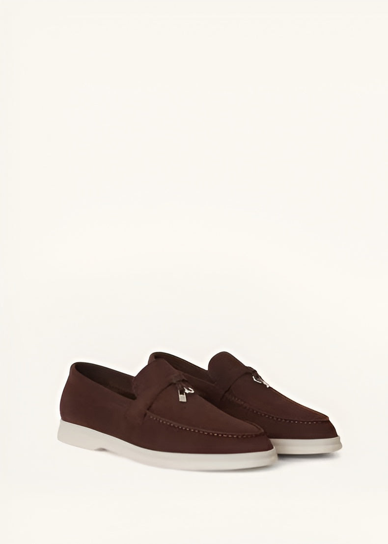 Loro Piana Charms Walk suede loafers
