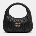 Miu Miu Wander Small matelassé suede tote bag